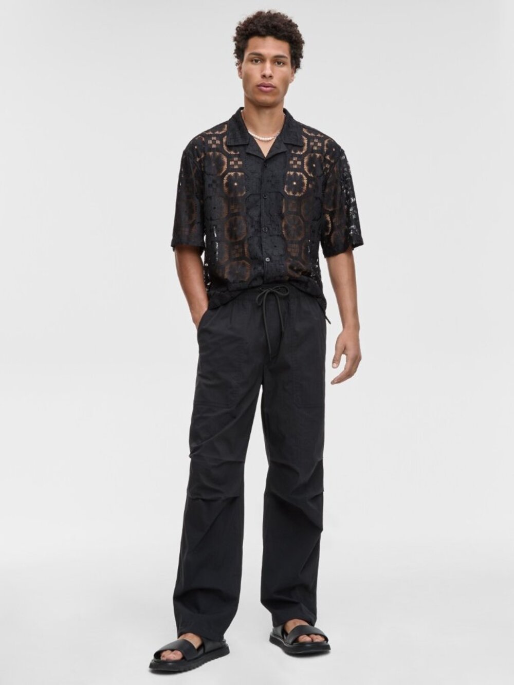 Mode of One Men's Regular-Fit Stretch Ripstop Parachute Pants, Excl Macy's  NWT